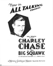 Big Squawk 1929 Hal Roach Charley Chase "All Talking" poster art 8x10 photo