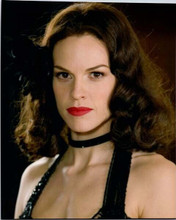 Hilary Swank portrait 2006 The Black Dahlia with flower in hair 8x10 inch photo