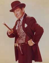 Gene Barry as urbane gunslinger Bat Masterson western TV 8x10 inch photo