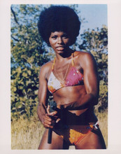Gloria Hendry in bikini packing a machine gun Live and Let Die Bond 8x10 photo