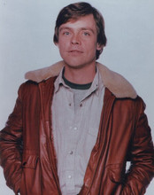 Mark Hamill Star Wars Skywalker 1970's portrait in leather jacket 8x10 photo