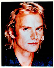 Sting looks cool as he poses for press photos 1980's 8x10 inch photo