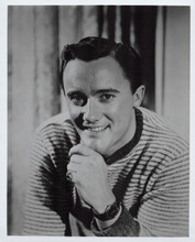 Robert Vaughn 1950's era smiling stuio portrait in sweater 8x10 inch photo
