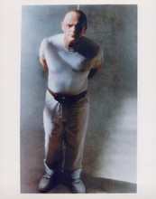 Silence of the Lambs Anthony Hopkins poses in white t-shirt & pants 8x10 photo