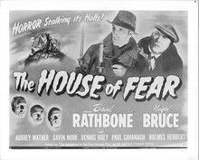 The House of Fear vintage 8x10 photo Basil Rathbone Nigel Bruce poster artwork