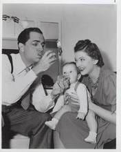 Thin Man series William Powell Myrna Loy with their baby 8x10 inch photo