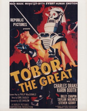 Tobor The Great 1954 cult sci-fi Karin Booth carried by Tobor poster 8x10 photo