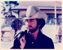 Neil Diamond 1980's era in western hat & black shirt 8x10 inch photo
