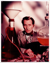 Peter Cushing in his lab 1957 Hammer Curse of Frankenstein 8x10 inch photo