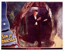 Son of Dracula Lon Chaney Jr as The Count caught in spider web 8x10 inch photo