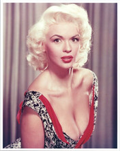 Jayne Mansfield displaying cleavage glamour portrait 8x10 inch photo