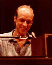 Brian Eno playing synthesiser Roxy Music legendary musician vintage 8x10 photo