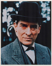 Adventures of Sherlock Holmes 8x10 inch photo Jeremy Brett with cane