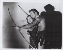 Tarzan's Magic Fountain 1945 Lex Barker Brenda Joyce bow and arrow 8x10 photo