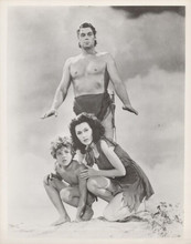 Tarzan Finds A Son Weissmuller protects O'Sullivan Johnny Sheffield 8x10 photo