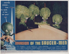 Invasion of the Saucer-Men classic artwork aliens featured together 8x10 photo