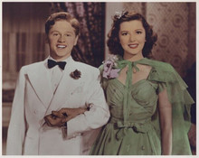 Mickey Rooney and Judy Garland link arms Andy Hardy series 8x10 inch photo