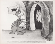A Flintstone Christmas 1977 original 8x10 photo Dino Pebbles and Bam Bam
