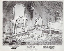 Winnie The Pooh 1965 original 8x10 photo Pooh looks in the mirror