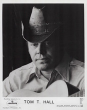 Tom T. Hall 1970's era original 8x10 photo Mercury Records promotional portrait