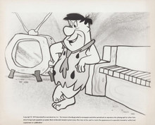 A Flintstone Christmas 1977 original 8x10 photo Fred in his living room