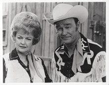 Roy Rogers & Dale Evans on 1970's TV variety show 8x10 inch photo