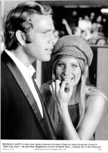 What's Up Doc 1972 original 8x10 photo Barbra Streisand smiling on set R.O'Neal