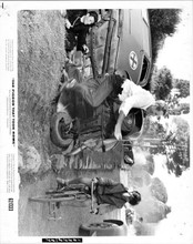 The Pigeon That Took Rome 1962 original 8x10 photo Charlton Heston crashed car