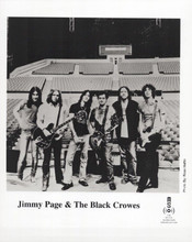 Jimmy Paige & The Black Crowes original 8x10 photo promotional portrait