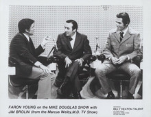 Faron Young James Brolin guest on Mike Douglas Show 1970's original 8x10 photo