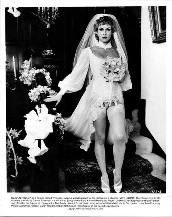 Season Hubley in stockings & wedding dress 1981 original 8x10 photo Vice  Squad - Moviemarket