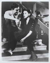 A Star is Born 1954 8x10 inch photo Judy Garland James Mason sit on stairs