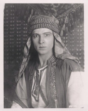 Rudolph Valentino sitting in tent as The Sheik 8x10 inch photo