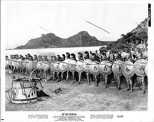 The 300 Spartans 1962 original 8x10 photo soldiers line-up with shields