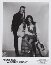 Peggy Sue and Sonny Wright 1960's original 8x10 photo promotional official