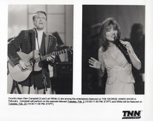 Glen Campbell and Lari White 1996 on stage Official 8x10 Photograph