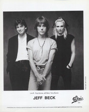 Jeff Beck 1989 and Bandmates Official 8x10 Photograph