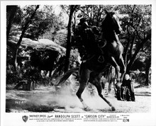 Carson City 1952 original 8x10 photo cowboy on horseback