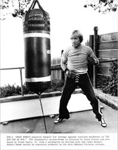 Chuck Norris 1981 original 8x10 photo with punchbag An Eye For An Eye