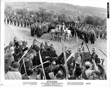 The 300 Spartans 1962 original 8x10 photo soldiers gather for battle