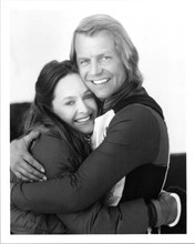 David Soul 1970's original press photo 8x10 inches hugging unidentified actress