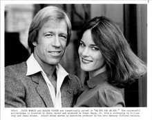 An Eye For An Eye original 8x10 photo Chuck Norris Maggie Cooper press call