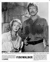 Firewalker 1986 original 8x10 photo Melody Anderson and Chuck Connors