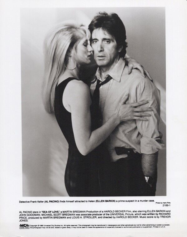 Sea of Love 1989 Movie Al Pacino Ellen Barkin Official 8x10 Original