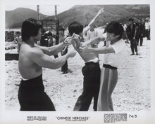 Chinese Hercules 1974 original 8x10 photo Michael Wai-Man Chan kung fu scene