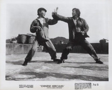 Chinese Hercules 1974 original 8x10 photo Michael Wai-Man Chan kung fu fight
