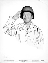 Imitation General 1958 original 8x10 photo Red Buttons saluting