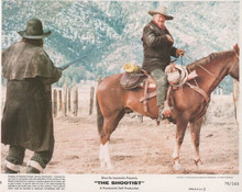 The Shootist 1976 original 8x10 lobby card John Wayne reaches for his gun