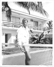 Troy Donohue circa 1960 with tennis raquet original 8x10 photo