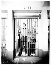 William Campbell 1950's era original 8x10 photo in jail cell movie unknown